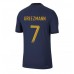 Ranska Antoine Griezmann #7 Kopio Koti Pelipaita MM-kisat 2022 Lyhyet Hihat